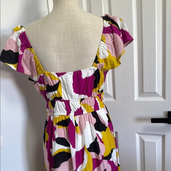 Colorful Abstract Print Women's Dress - Picture 4 of 5